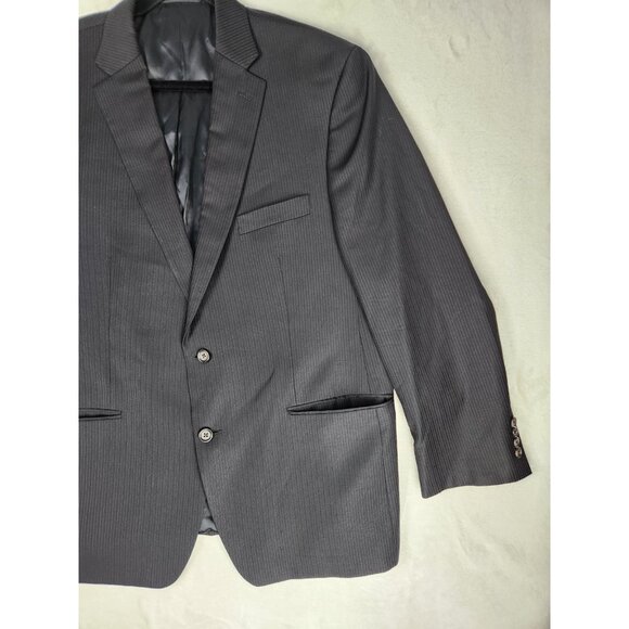 Lauren Ralph Lauren Blazer Sport Coat Men 46R Black 100% Wool 2 Button Jacket - Picture 3 of 12